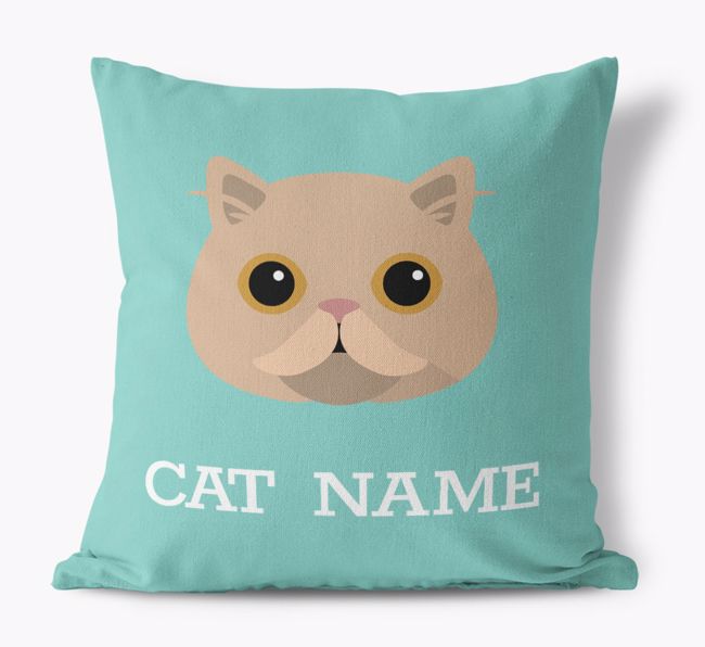 {dogsName}'s Icon: Personalized {breedCommonName} Canvas Pillow